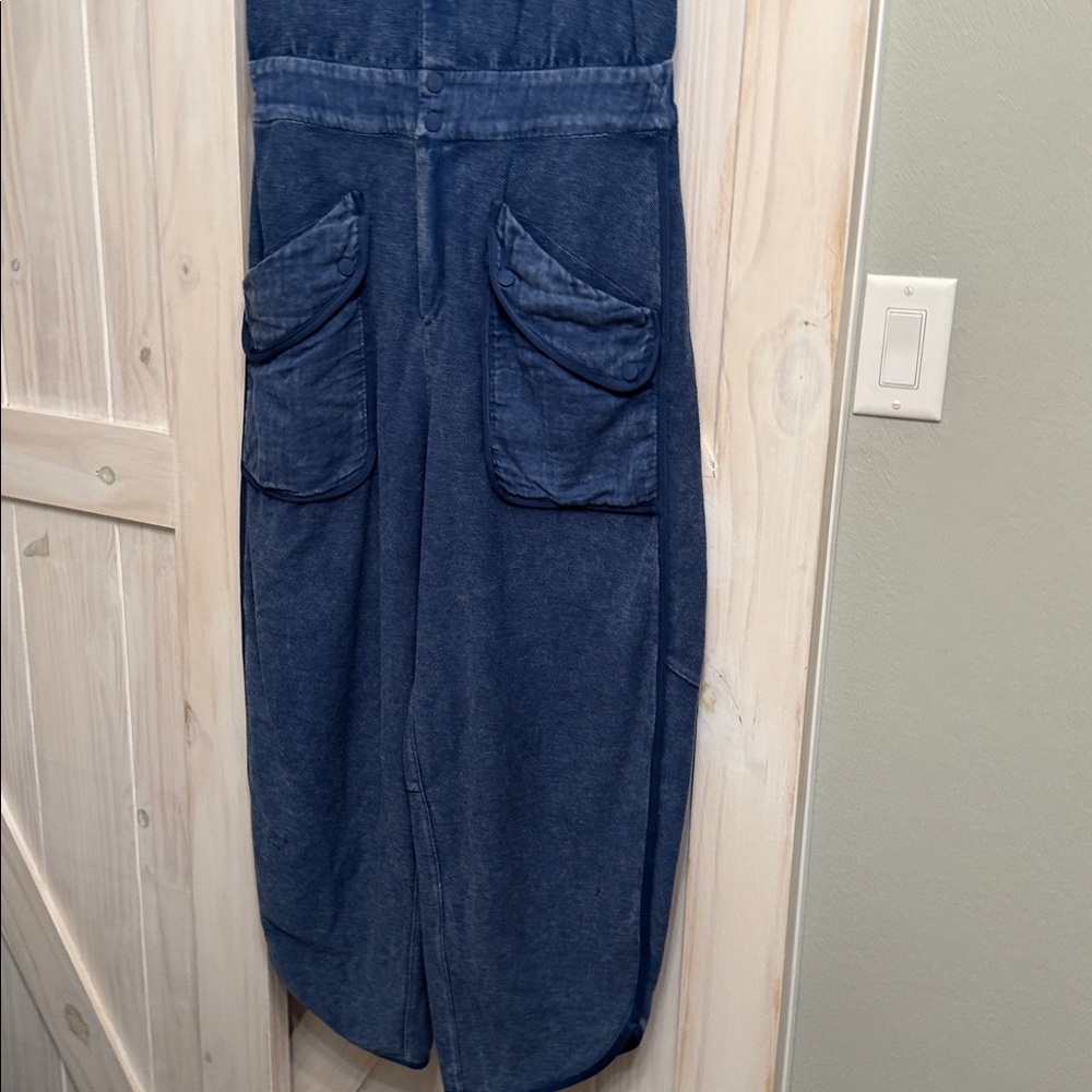 FP Movement by Free People Navy Blue Romper Jumpsuit - Picture 3 of 12
